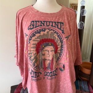 Double D Ranch Rose Graphic Tee XL